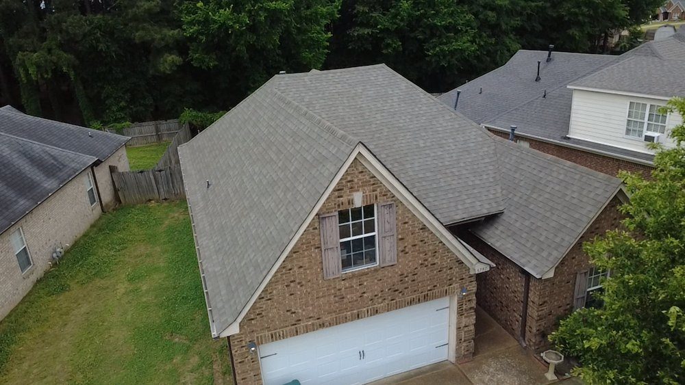 Finished residential roofing project in North Mississippi
